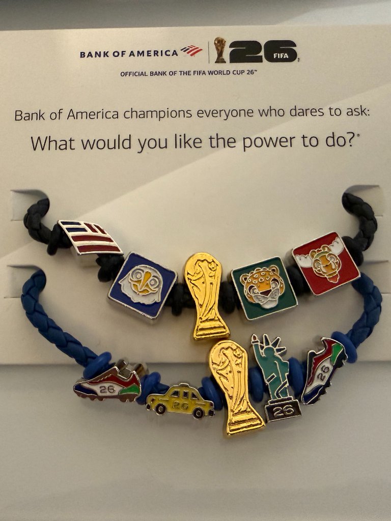 Fifa World Cup 2026 Bank Of America Bofa Fan Band Bracelet Nyc Official Small